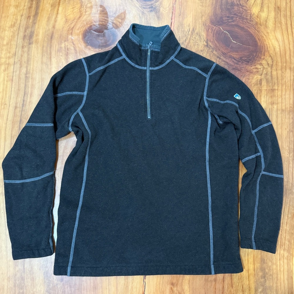 Kuhl Revel Men's Sweater Small Long Sleeve Pullover 1/4 Zip Hiking Outdoor RR20